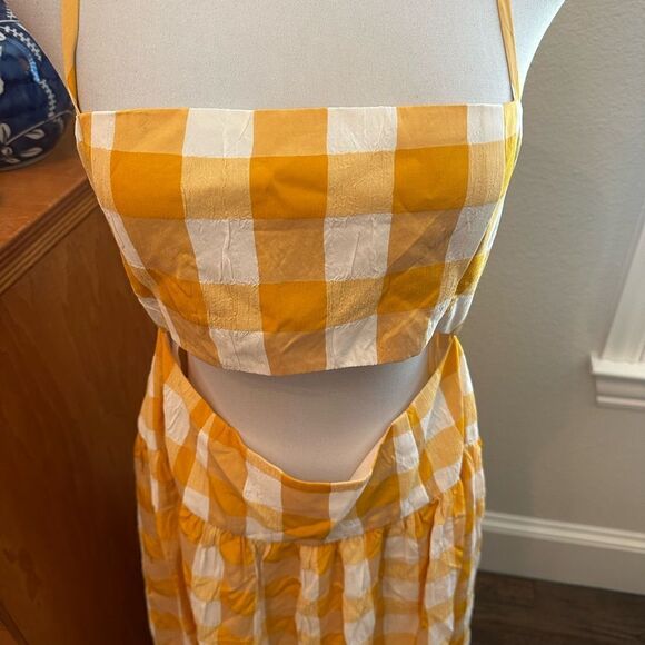 NWT Autumn Adeigbo - Lillian Gingham
Cutout Midi Sundress-C18 - Picture 3 of 6